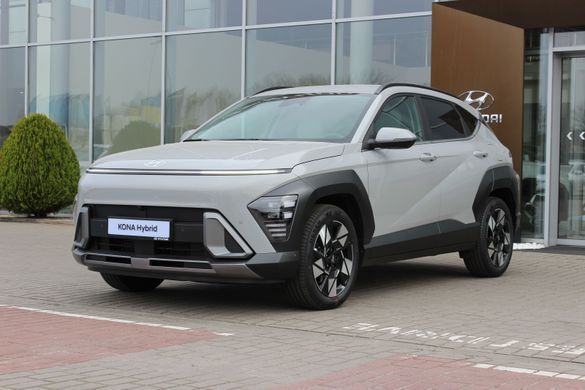 Нова Hyundai Kona Hybrid 2024, TOP, колір Cyber Gray, двигун 1.6 GDi HEV (141 к.с., гібрид)