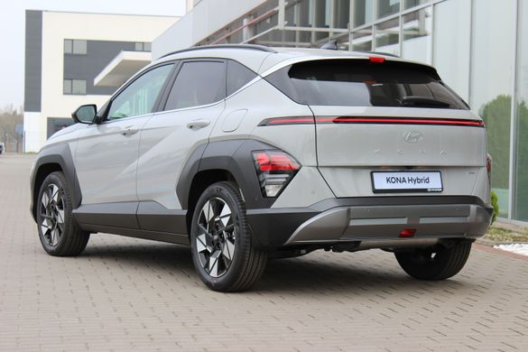 Під замовлення. Hyundai Kona Hybrid 2023, TOP, цвет Cyber Gray, двигатель 1.6 GDi HEV (141 л.с., гибрид)