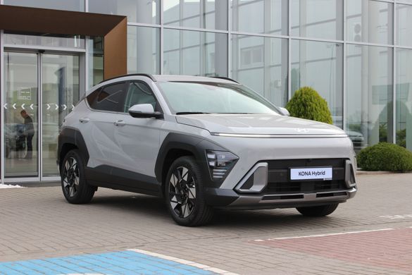 Під замовлення. Hyundai Kona Hybrid 2023, TOP, колір Cyber Gray, двигун 1.6 GDi HEV (141 к.с., гібрид)