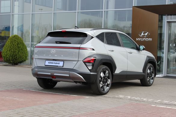 Під замовлення. Hyundai Kona Hybrid 2023, TOP, колір Cyber Gray, двигун 1.6 GDi HEV (141 к.с., гібрид)