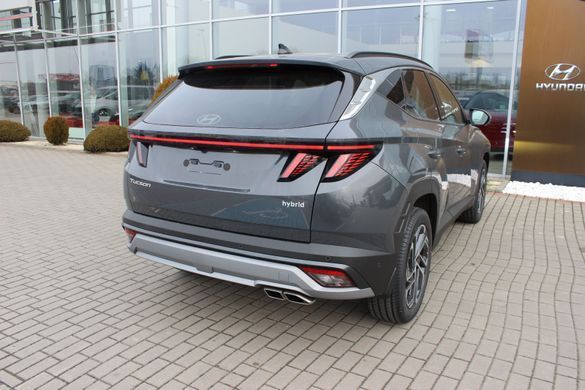 Новий Hyundai TUCSON Hybrid 2024, комплектація Top, колір Ecotronic Gray Pearl, Двигун 1.6 T-GDi HEV (215 к.с., бензин гібрид)