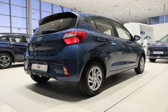 Новий Hyundai i10 2024, комплектація Comfort, колір Vibrant Blue, двигун 1.2 MPi Kappa (бензин, 84 к.с.)