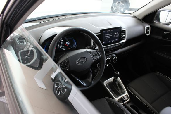 Новий Hyundai VENUE 2023, комплектація Elegance Plus A-pack, колір galactic gray/black, двигун 1.6 MPi AT (123 к.с.)