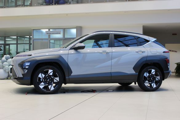 Нова Hyundai Kona Hybrid 2024, комплектація TOP, колір Cyber Gray, двигун 1.6 GDi HEV (141 к.с., гібрид)