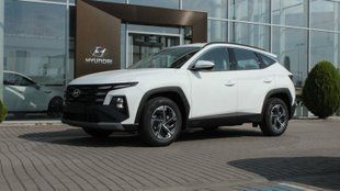 Оновлений Hyundai TUCSON 2026, комплектація Dynamic, колір Atlas White, двигун 2.0 MPi (156 к.с., бензин)