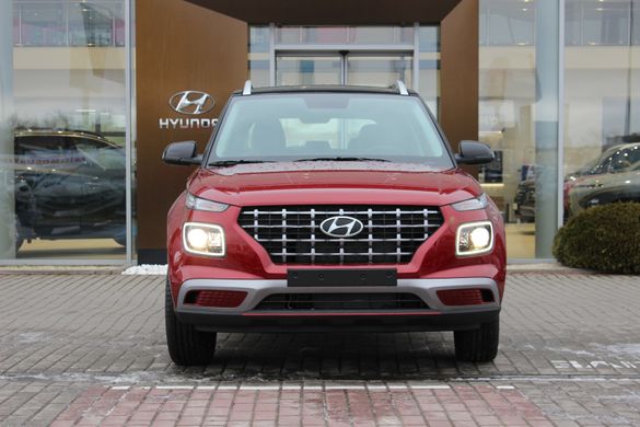 Новий Hyundai VENUE 2023, комплектація Elegance Plus A-pack, колір ultimate red/black, двигун 1.6 MPi AT (123 к.с.)