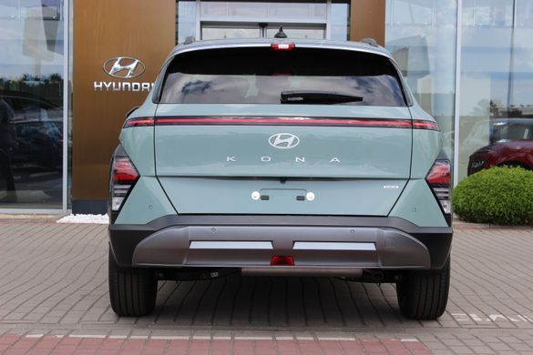 Нова Hyundai KONA Hybrid 2024, комплектація Top Color Pack, колір mirage green, двигун 1.6 GDi HEV (141 к.с., гібрид)