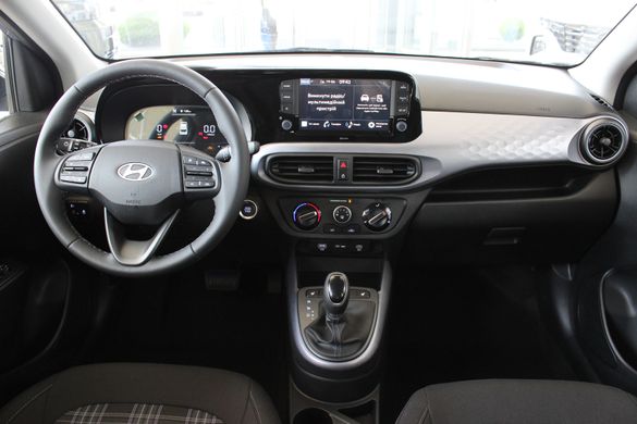 Новий Hyundai i10 2024, комплектація Premium + BR+ PURPLE, колір meta blue pearl, Двигун 1.2 MPi Kappa (бензин, 84 к.с.)