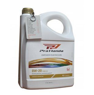 Оригинальное масло моторное 0W-20 Honda Type 2.0, 4л 08232P99K4LHE Acura Honda
